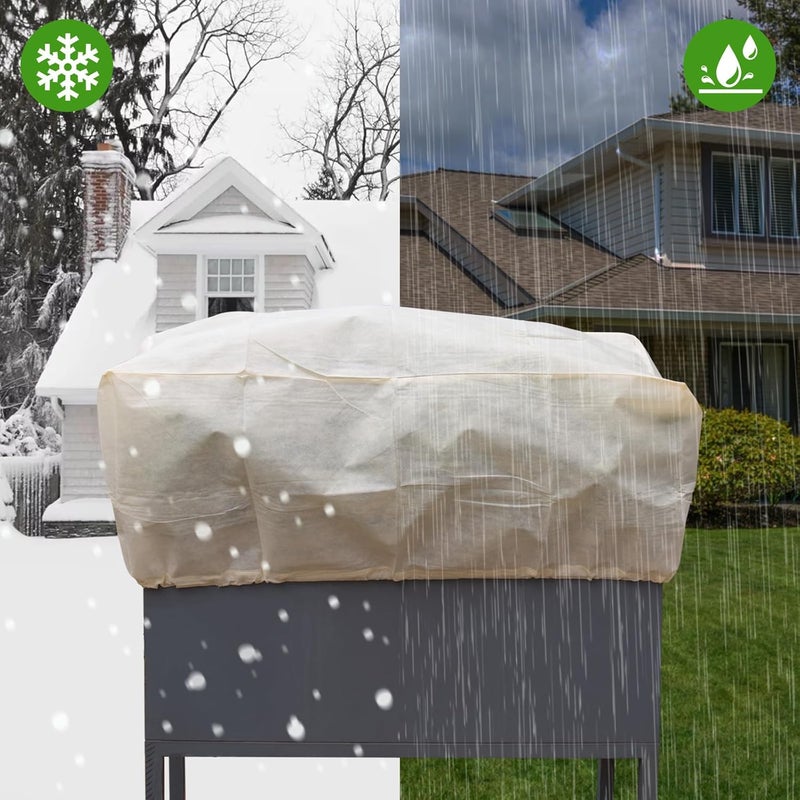 DINGBAI Plant Cover Freeze Protection, 39.3"x17.7"x15.7" Winter Plant Covers, Plant Frost Cover, Tree Plant Freeze Protection Covers, Planter Plant Winter Frost Blanket with Zip Drawstring,2 Pack - Image 2